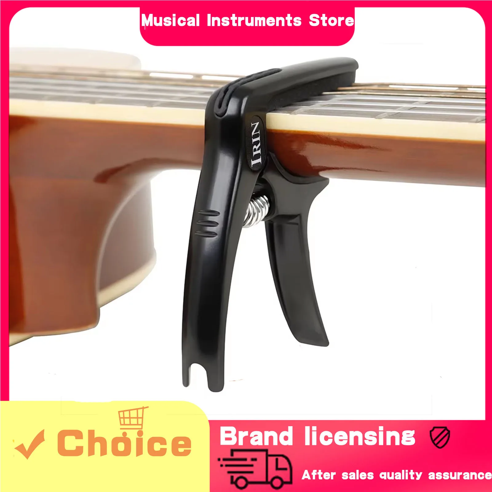 IRIN Universal Capo Guitar Metal And Silicone Clamp Key High Quality Metal Acoustic Classic Guitar Capo Guitar Accessories
IRIN Universal Capo Guitar Metal And Silicone Clamp Key High Quality Metal Acoustic Classic Guitar Capo Guitar Accessories