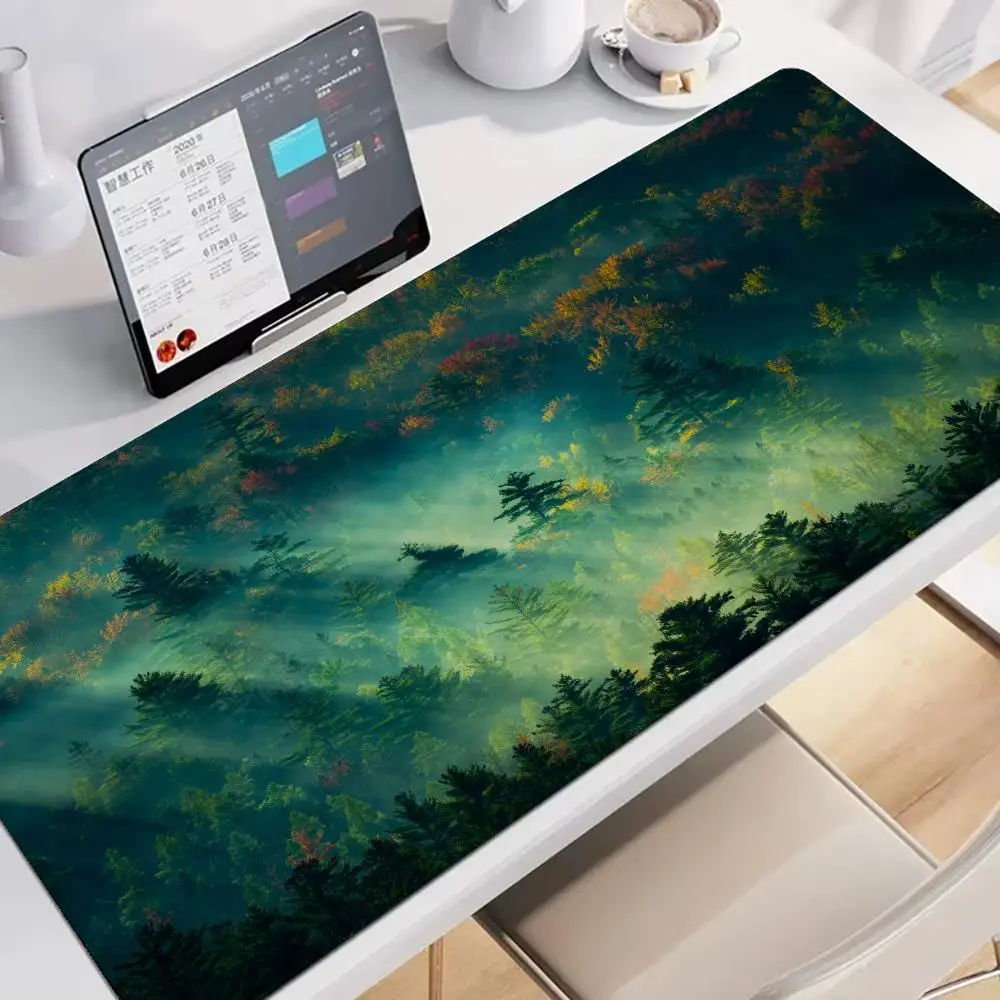 Green forest eye protection Mouse Desk Accessory Aesthetic Pad Large Gaming Non-slip Laptop Nootbook Game Rug Tablet Mat Mini PC 
Green forest eye protection Mouse Desk Accessory Aesthetic Pad Large Gaming Non-slip Laptop Nootbook Game Rug Tablet Mat Mini PC
