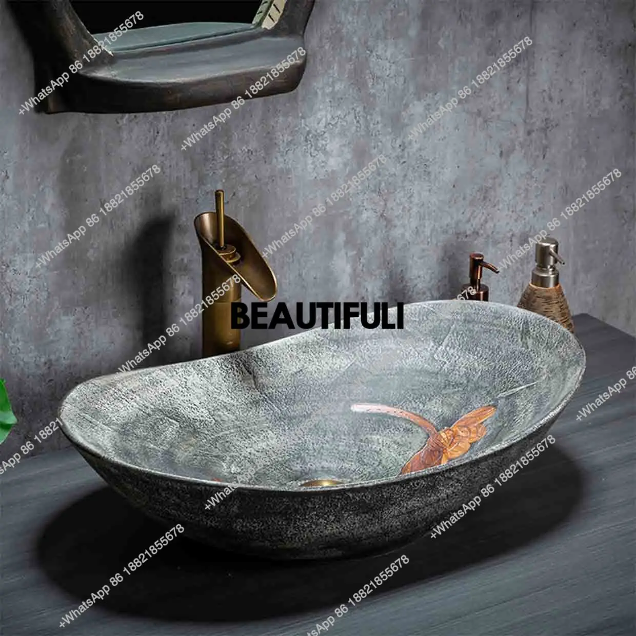 Countertop Basin Household Retro Ceramic Washbasin Anti-splash Water Art Basin Balcony Countertop Sinks
Countertop Basin Household Retro Ceramic Washbasin Anti-splash Water Art Basin Balcony Countertop Sinks