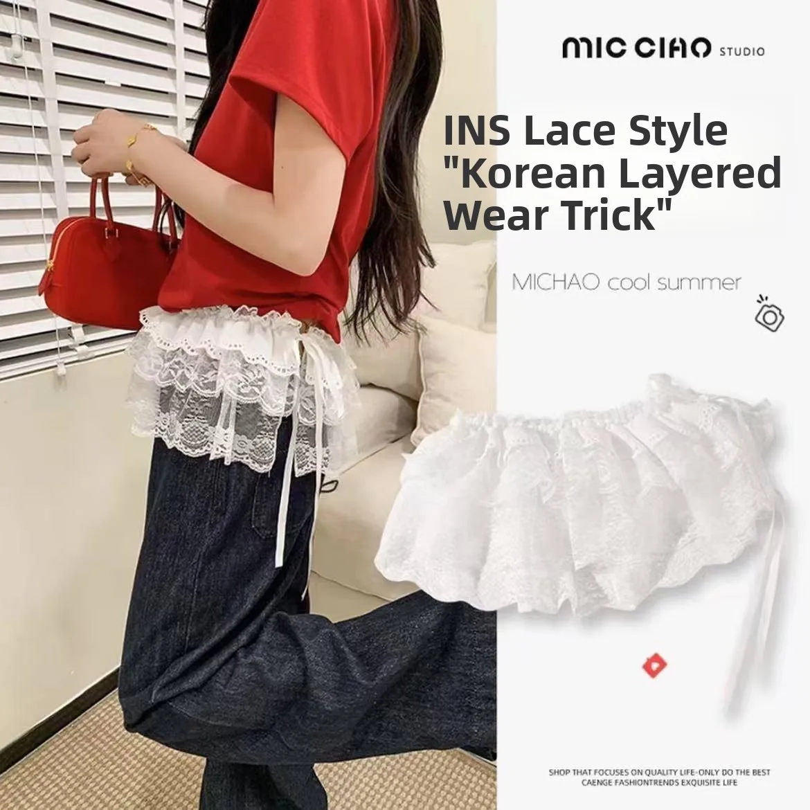 Sweet Style Mesh Half Skirt for Women Lace Overlap Curtain Short Skirt Spring Summer Fashionable Versatile mid Waist Polyeste...
Sweet Style Mesh Half Skirt for Women Lace Overlap Curtain Short Skirt Spring Summer Fashionable Versatile mid Waist Polyeste...