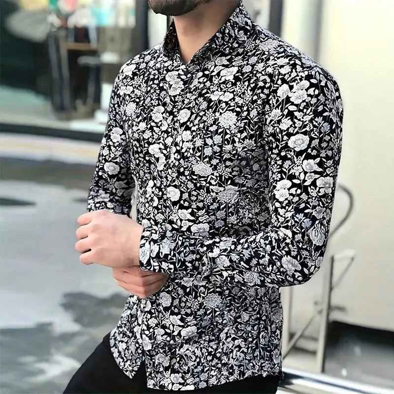 Men's Oversized Elastic Shirt Long Sleeve Printed Floral Design Casual Comfortable Fit Thin Material Summer 2015 Collection
Men's Oversized Elastic Shirt Long Sleeve Printed Floral Design Casual Comfortable Fit Thin Material Summer 2015 Collection