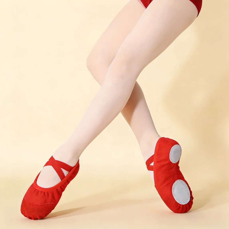 Ballet Shoes Canvas Soft Sole Dance Slippers Leather Toe Elastic Strap Girls Kids Adult Gymnastics Training Ballerina Flats
Ballet Shoes Canvas Soft Sole Dance Slippers Leather Toe Elastic Strap Girls Kids Adult Gymnastics Training Ballerina Flats