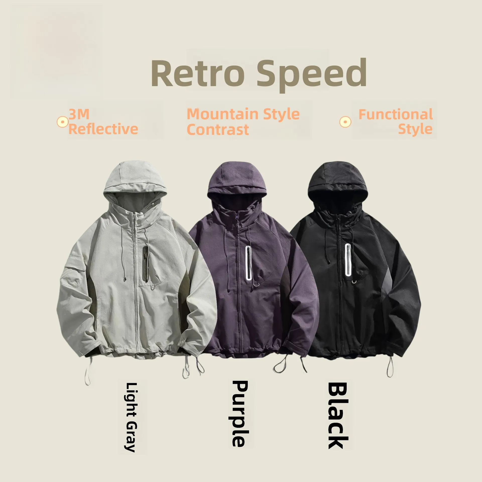 Mona Outdoor Casual Hooded Jaet Autumn Winter Workwear Windbreaker irt Men's Loose Fit Long Sve Stand Collar Jaet
Mona Outdoor Casual Hooded Jaet Autumn Winter Workwear Windbreaker irt Men's Loose Fit Long Sve Stand Collar Jaet