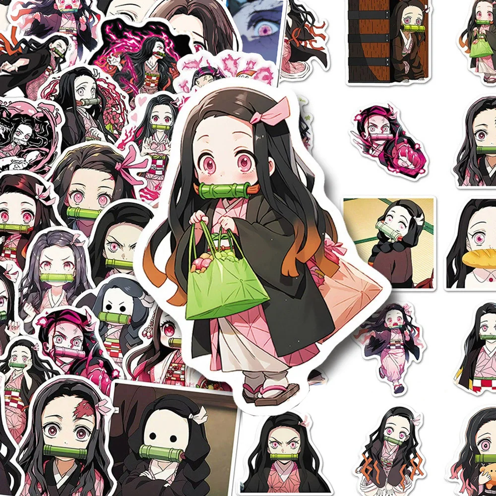 10/30/50pcs Kamado Nezuko Stickers Anime Demon Slayer Decal for Skateboard Laptop Suitcase Car Cute Cartoon Graffiti Sticker Toy
10/30/50pcs Kamado Nezuko Stickers Anime Demon Slayer Decal for Skateboard Laptop Suitcase Car Cute Cartoon Graffiti Sticker Toy