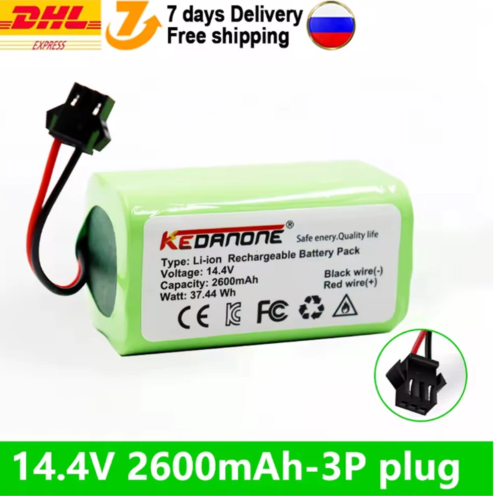 New 14.4V 2600mAh Lithium Ion Battery Pack,For Iseelife Robot Vacuum Cleaner N79 N79S DN622 Eufy Replace Li-ion Battery
New 14.4V 2600mAh Lithium Ion Battery Pack,For Iseelife Robot Vacuum Cleaner N79 N79S DN622 Eufy Replace Li-ion Battery