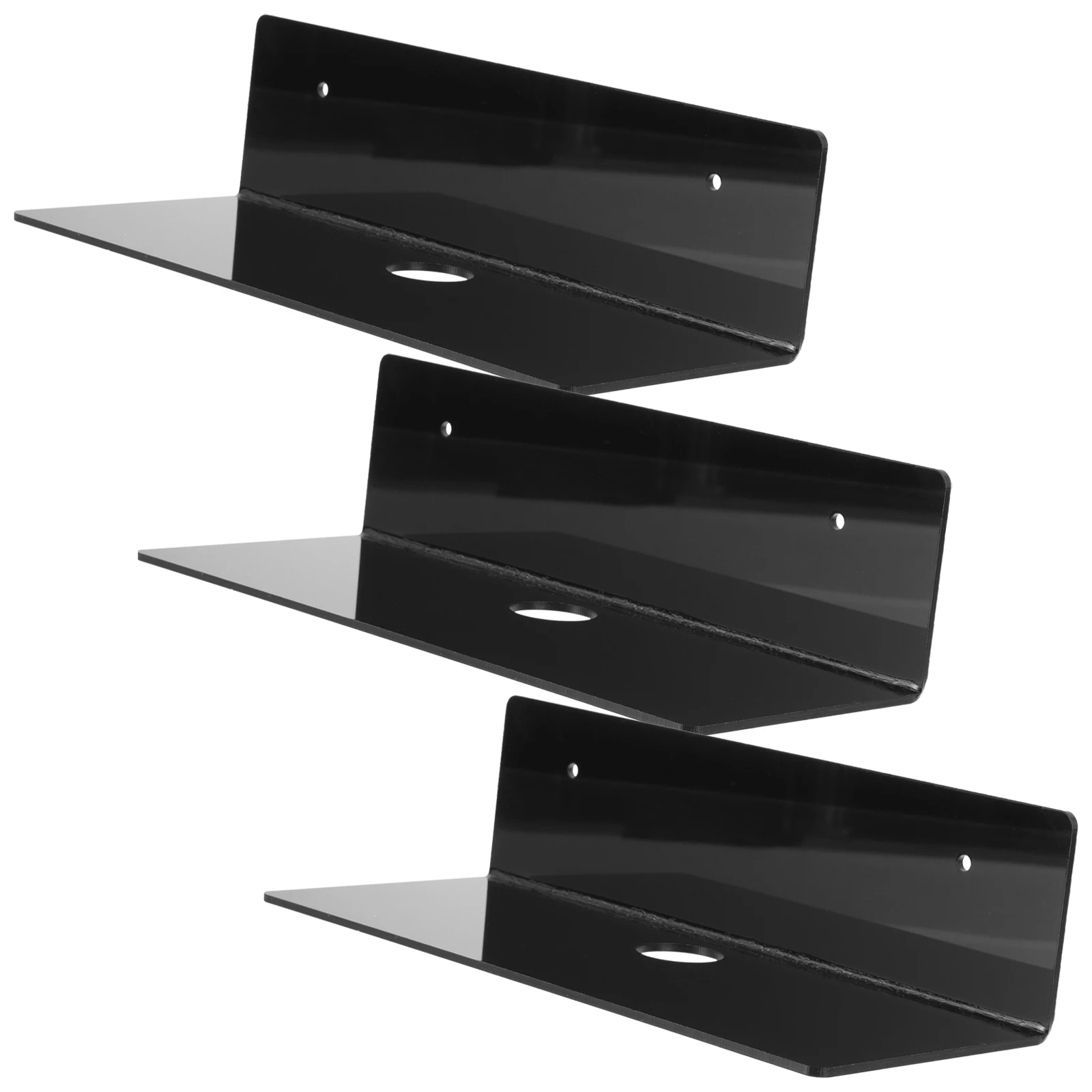 3 Pcs Acrylic Floating Shelves Wall Display Stand Black Wall Shelf For Kitchen Bedroom Office Strong Load Durable Easy
3 Pcs Acrylic Floating Shelves Wall Display Stand Black Wall Shelf For Kitchen Bedroom Office Strong Load Durable Easy