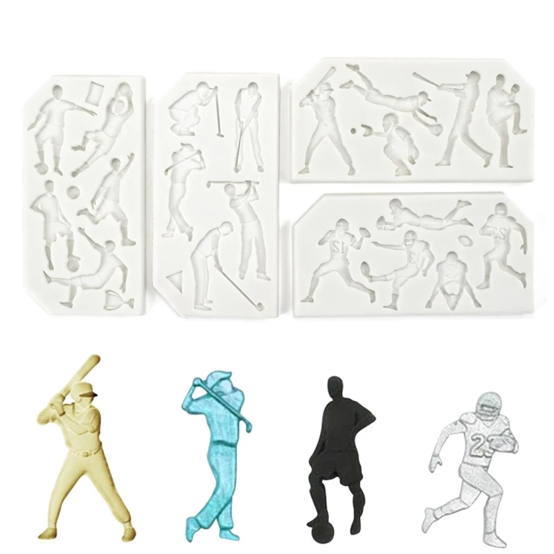 Silicone Fondant Molds Athlete Series Handmade DIY Soap Resin Crafts Cake Decorating Tools for Kitchen Durable Baking
Silicone Fondant Molds Athlete Series Handmade DIY Soap Resin Crafts Cake Decorating Tools for Kitchen Durable Baking