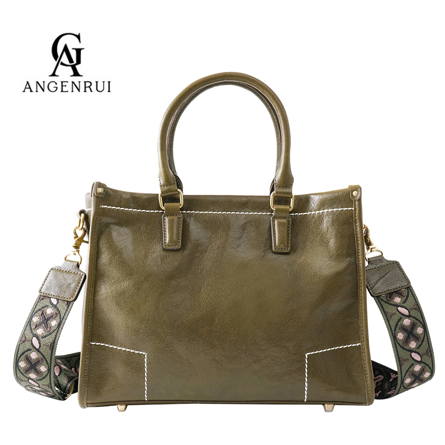 New Genuine Leather Women's Handbag European Retro Commuter Bag Vegetable Tanned Leather Handmade Shoulder Bag
New Genuine Leather Women's Handbag European Retro Commuter Bag Vegetable Tanned Leather Handmade Shoulder Bag