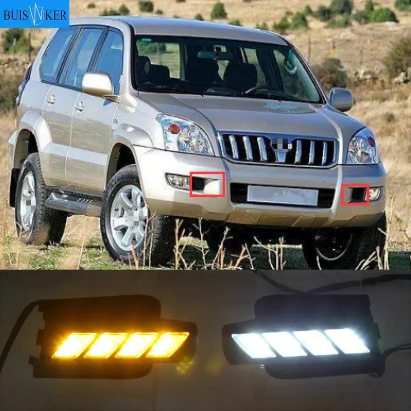 DRL for Toyota Prado 120 Land cruiser LC120 FJ120 GRJ120 2003 2004 2005 2006 2007 2008 2009 LED daytime running lights Fog lamp
DRL for Toyota Prado 120 Land cruiser LC120 FJ120 GRJ120 2003 2004 2005 2006 2007 2008 2009 LED daytime running lights Fog lamp