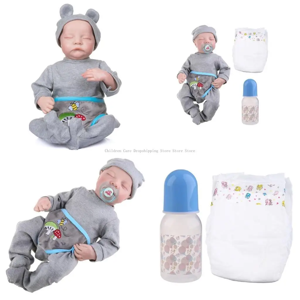 19in Realistic for Doll Closed Eyes Sleep Boy Soft Vinyl Silicone Baby Newborn Toy Gift 
19in Realistic for Doll Closed Eyes Sleep Boy Soft Vinyl Silicone Baby Newborn Toy Gift
