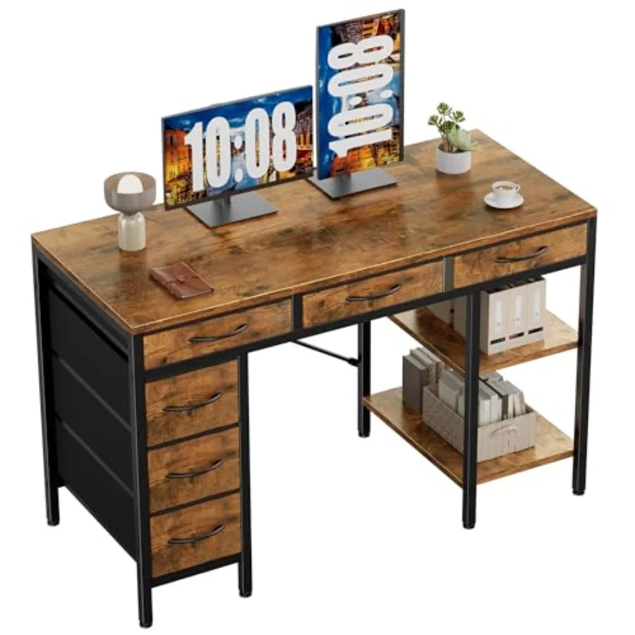 Computer Desk with 6 Drawers Home Office Gamg Desks with Storage Shelves for Bedroom Writing Study Corner Living Room Work Tabl
Computer Desk with 6 Drawers Home Office Gamg Desks with Storage Shelves for Bedroom Writing Study Corner Living Room Work Tabl