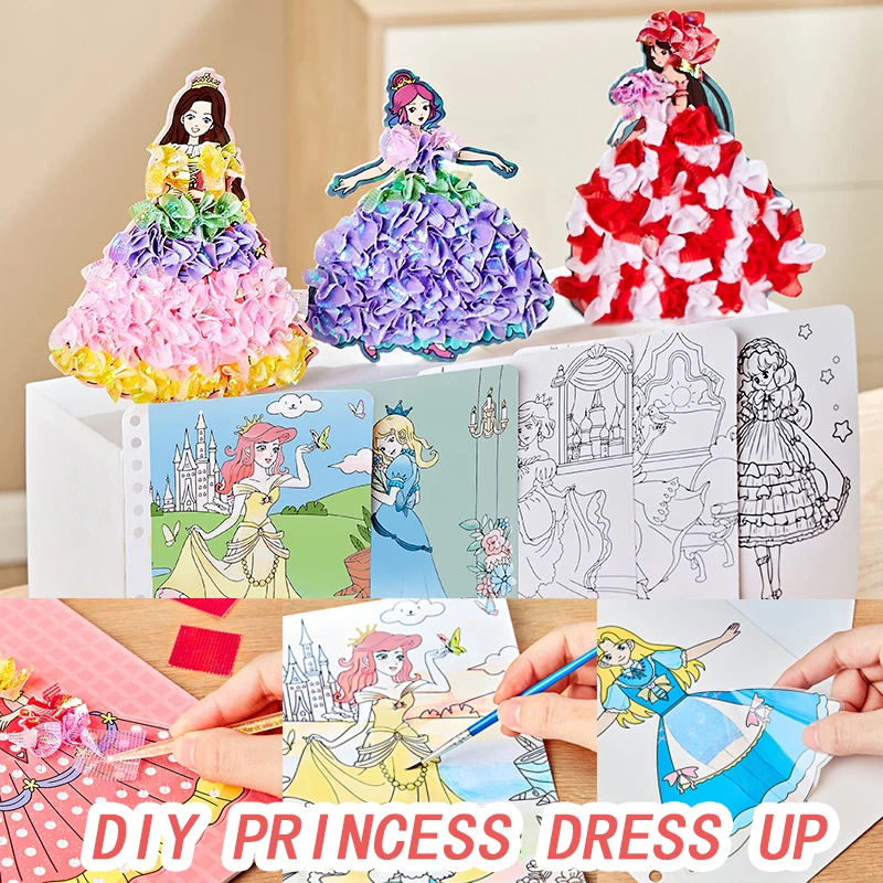 Children DIY Poking and Drawing Puzzle Kids Toy for Girls Princess Decoration Sticker Coloring Kindergarten Handmade Arts Crafts
Children DIY Poking and Drawing Puzzle Kids Toy for Girls Princess Decoration Sticker Coloring Kindergarten Handmade Arts Crafts
