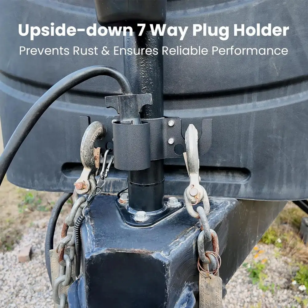 Rust-proof Towing Organizer Trailer Towing Chain Organizer with 7-way Connector Holder Heavy Duty Aluminum Alloy Rv Wire Holder
Rust-proof Towing Organizer Trailer Towing Chain Organizer with 7-way Connector Holder Heavy Duty Aluminum Alloy Rv Wire Holder