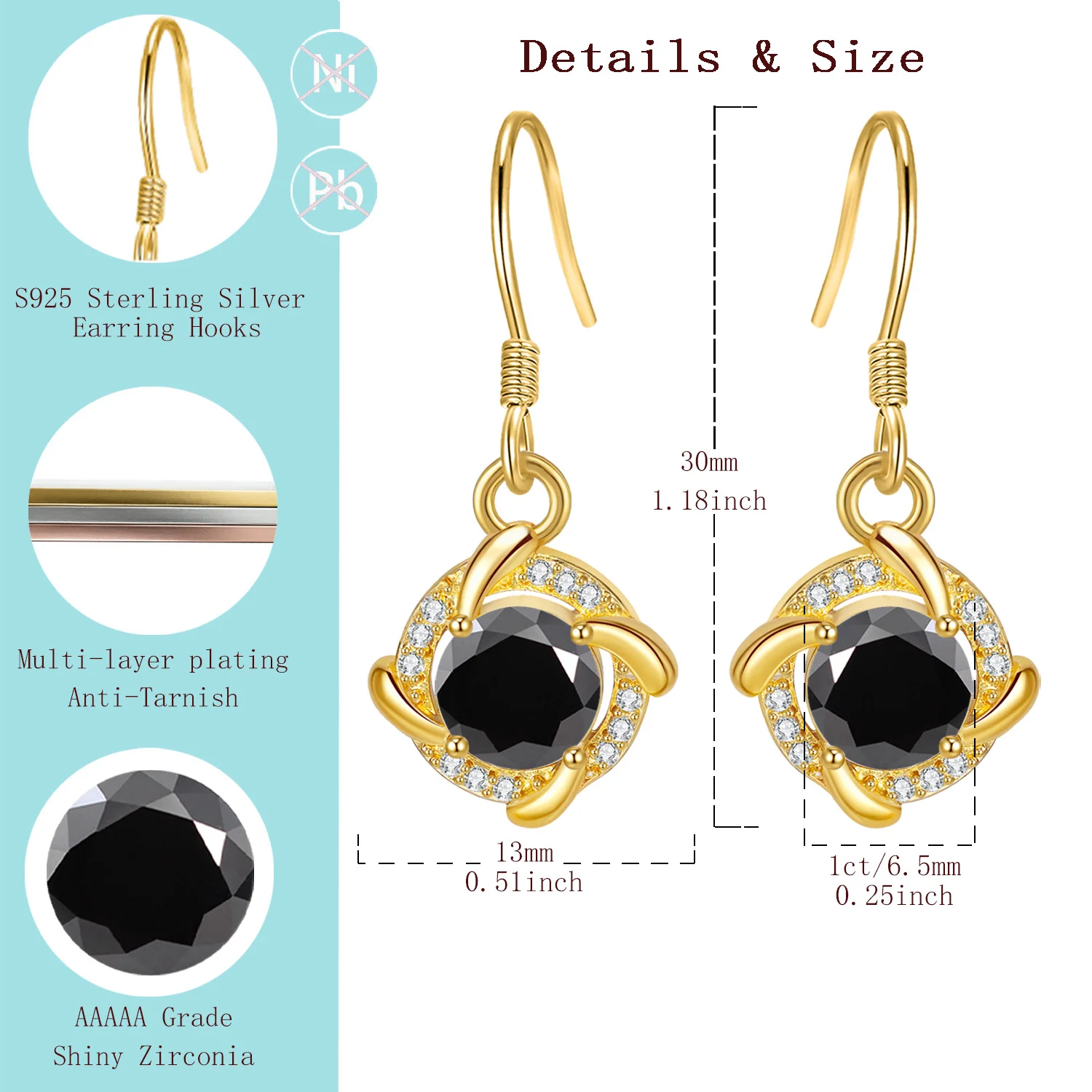 LAMVOICE gift for daughter, designer item high quality, 2 carat zirconia earrings, S925 sterling silver, valentine’s Day
LAMVOICE gift for daughter, designer item high quality, 2 carat zirconia earrings, S925 sterling silver, valentine’s Day