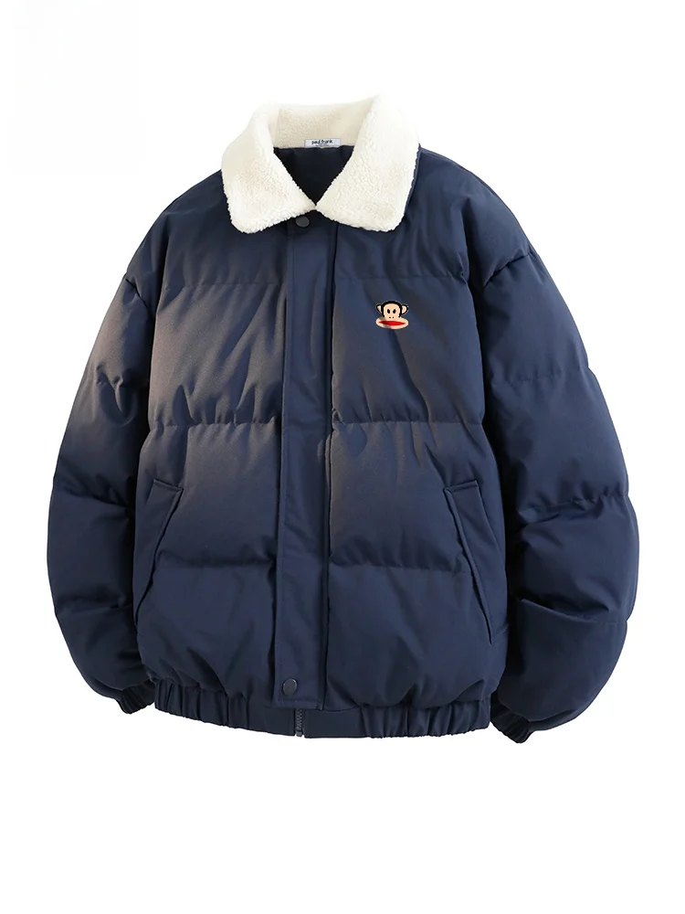 Мужская теплая повседневная куртка Paul Frank из утолщенного хлопка, свободного кроя, с воротником, молодежная, из полиэфирного волокна, с длинными рукавами
Мужская теплая повседневная куртка Paul Frank из утолщенного хлопка, свободного кроя, с воротником, молодежная, из полиэфирного волокна, с длинными рукавами