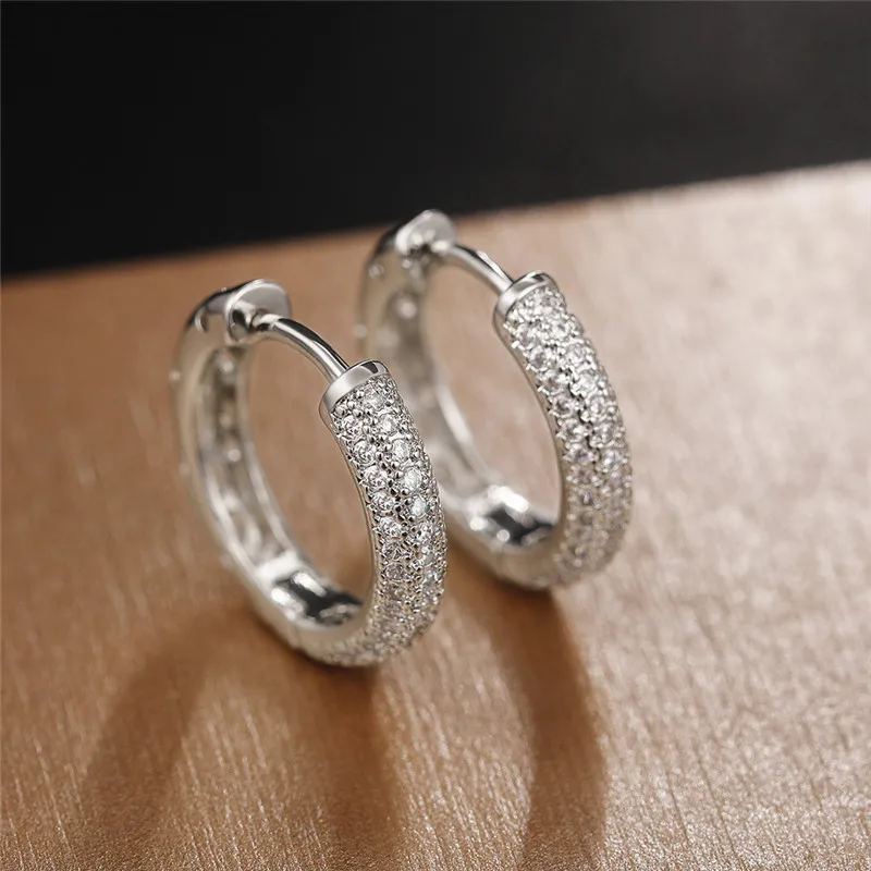 925 Sterling Silver CZ Hoop Earrings for Women Timeless Style Simple Ear Accessories for Teens Minimalist Gift Classic Jewelry
925 Sterling Silver CZ Hoop Earrings for Women Timeless Style Simple Ear Accessories for Teens Minimalist Gift Classic Jewelry