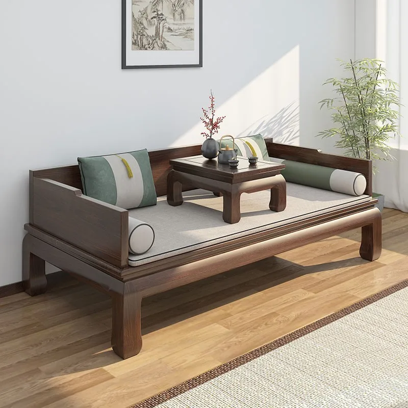 Solid wood new Chinese multi-functional simple Arhat sofa bed tenon and tenon paint-free Zen beauty collapse
Solid wood new Chinese multi-functional simple Arhat sofa bed tenon and tenon paint-free Zen beauty collapse