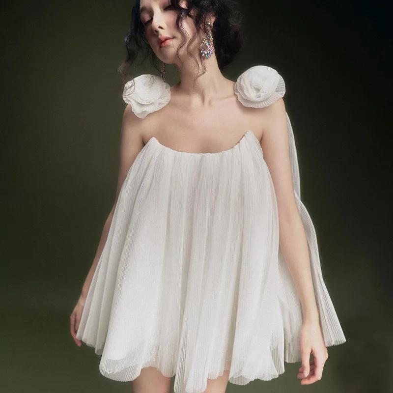 2025 Summer New Short Sexy Spaghetti Strap Dress for Women Loose White Puffy Dress Sundress
2025 Summer New Short Sexy Spaghetti Strap Dress for Women Loose White Puffy Dress Sundress