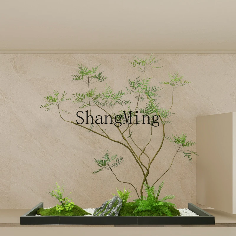 HJ simulated plant landscaping decoration micro-landscape simple wind indoor entrance corner staircase layout
HJ simulated plant landscaping decoration micro-landscape simple wind indoor entrance corner staircase layout