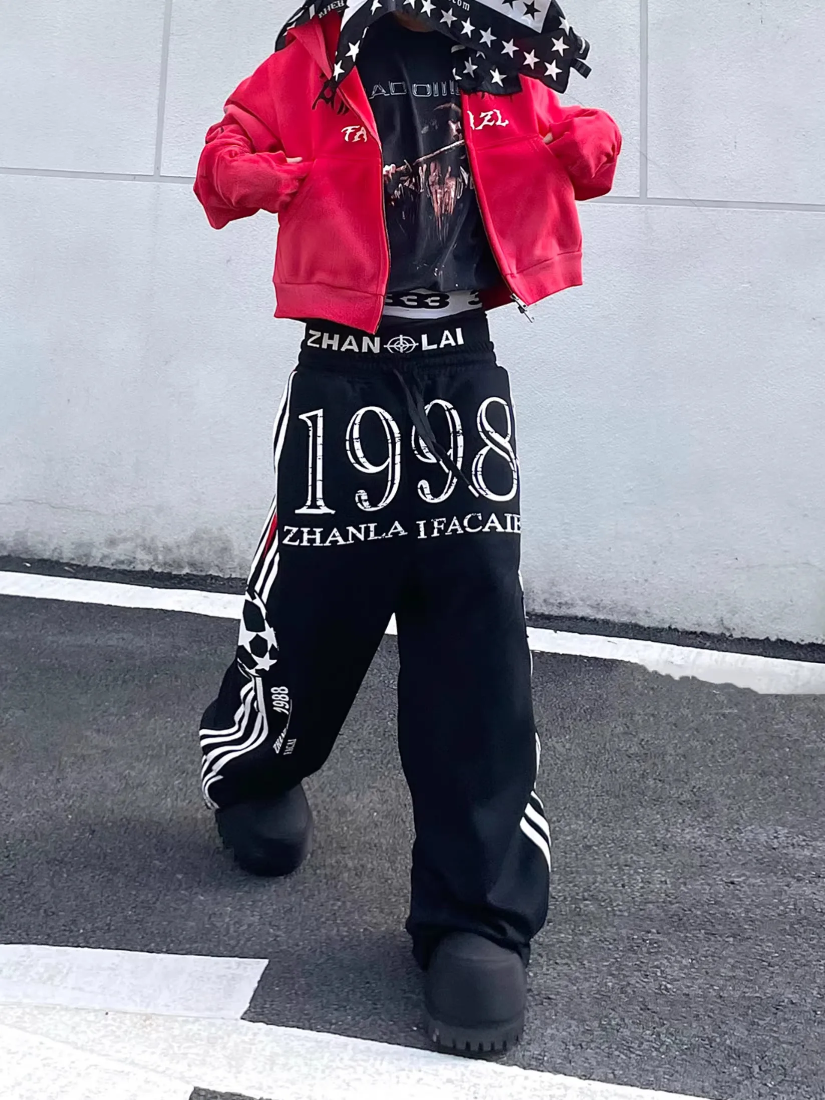 American Style Color Block Printed Striped Patchwork Double Waist Head Sweatpants Unisex Trendy High Street Sporty Casual Pants
American Style Color Block Printed Striped Patchwork Double Waist Head Sweatpants Unisex Trendy High Street Sporty Casual Pants