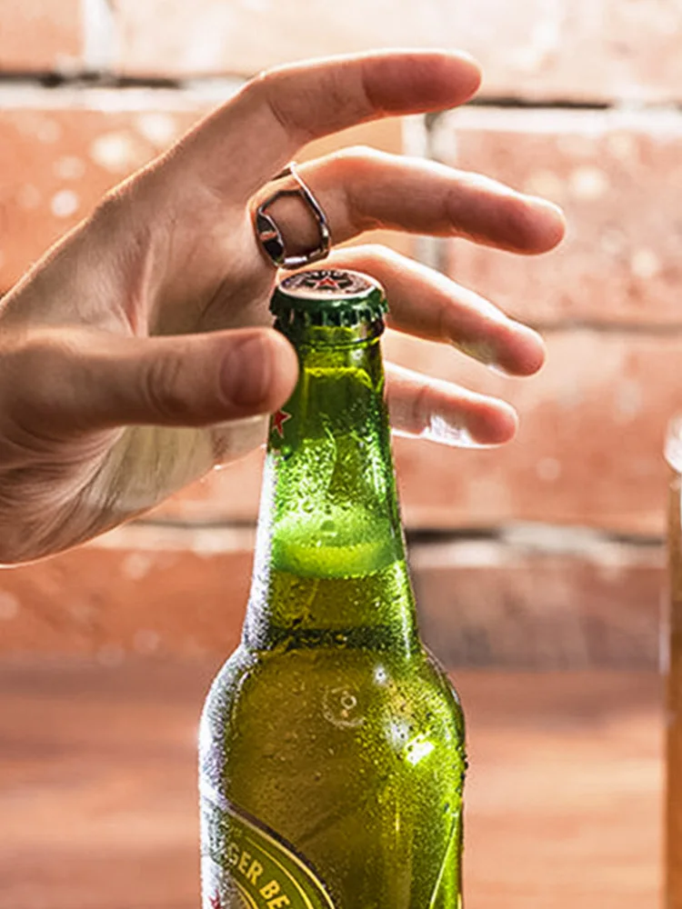 Bar Simple Bartender Cool Ring Bottle opener Creative Magic Ring men's and women's beer opener
Bar Simple Bartender Cool Ring Bottle opener Creative Magic Ring men's and women's beer opener