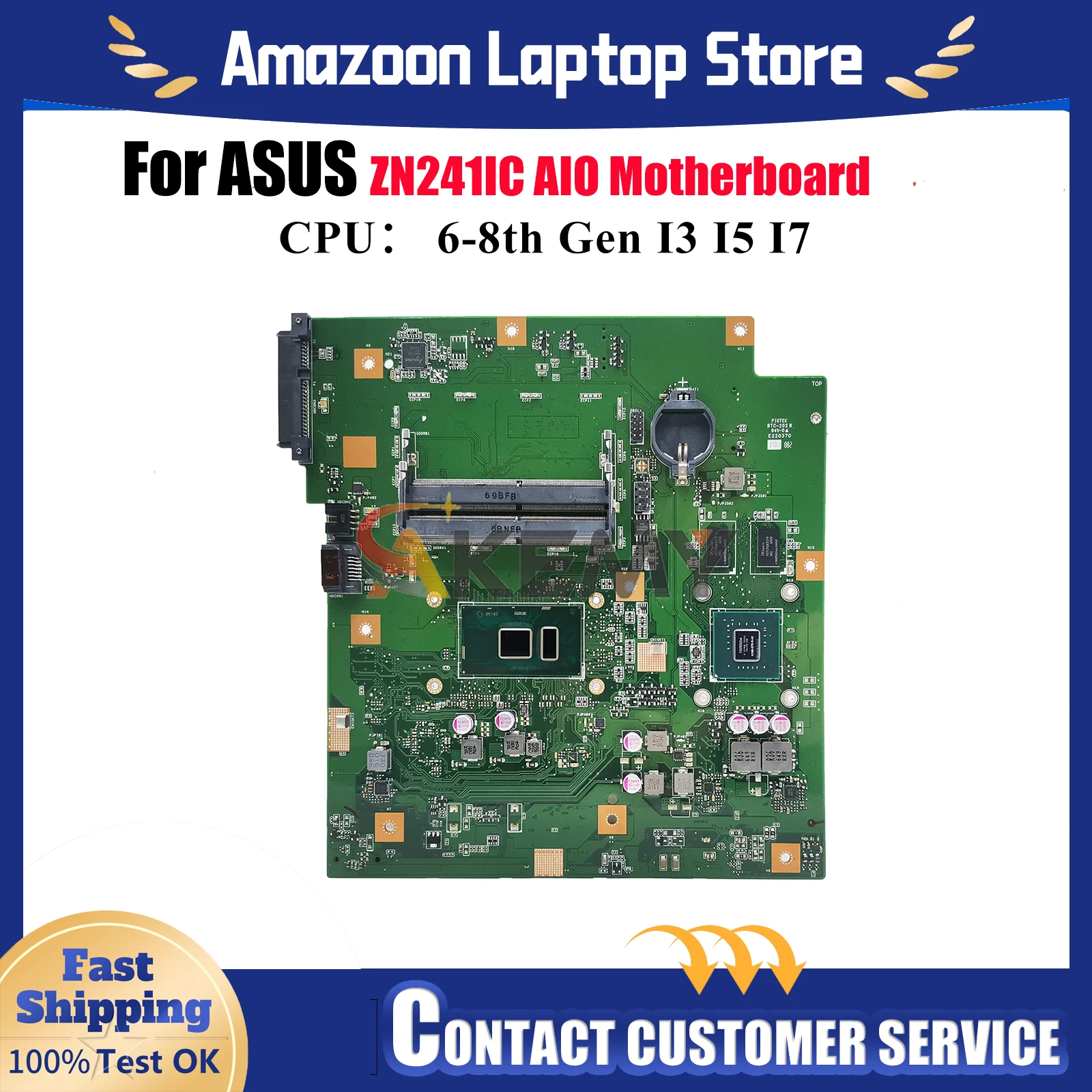 ZN241IC Материнская плата для ASUS Zen AIO ZN241IC ZN241I Материнская плата с процессором I3 I5 I7 100% тестирование ОК быстрая доставка stk
ZN241IC Материнская плата для ASUS Zen AIO ZN241IC ZN241I Материнская плата с процессором I3 I5 I7 100% тестирование ОК быстрая доставка stk