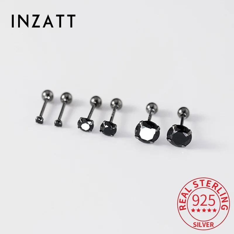 INZATT настоящее серебро 925 пробы 2/4/6 мм круглые цирконовые бусины винтовые серьги-гвоздики для женщин классические ювелирные аксессуары
INZATT настоящее серебро 925 пробы 2/4/6 мм круглые цирконовые бусины винтовые серьги-гвоздики для женщин классические ювелирные аксессуары
