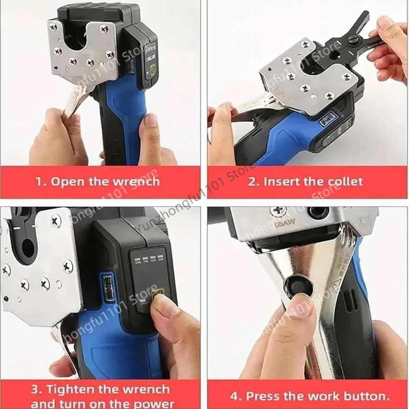 Беспроводной электрический расширитель труб 1/4”-3/4” с литиевой батареей для мягких медных, алюминиевых и латунных труб
Беспроводной электрический расширитель труб 1/4”-3/4” с литиевой батареей для мягких медных, алюминиевых и латунных труб
