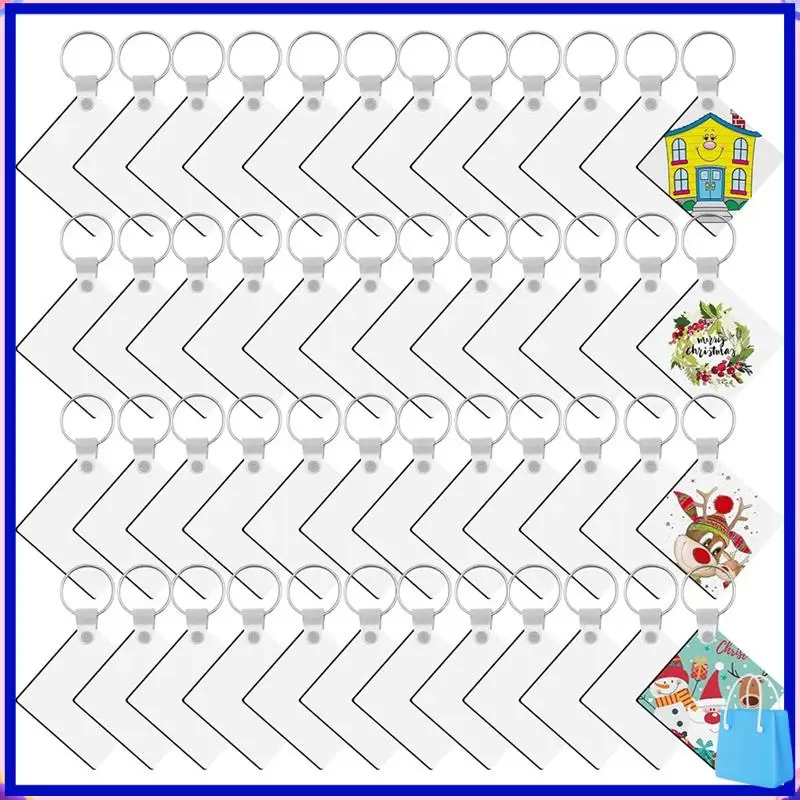 Customer Favorite 180 Pieces Sublimation Keychain Blanks Bulk, Double Side Heat Transfer Sublimation Ornament Blanks Blanks, (Sq
Customer Favorite 180 Pieces Sublimation Keychain Blanks Bulk, Double Side Heat Transfer Sublimation Ornament Blanks Blanks, (Sq