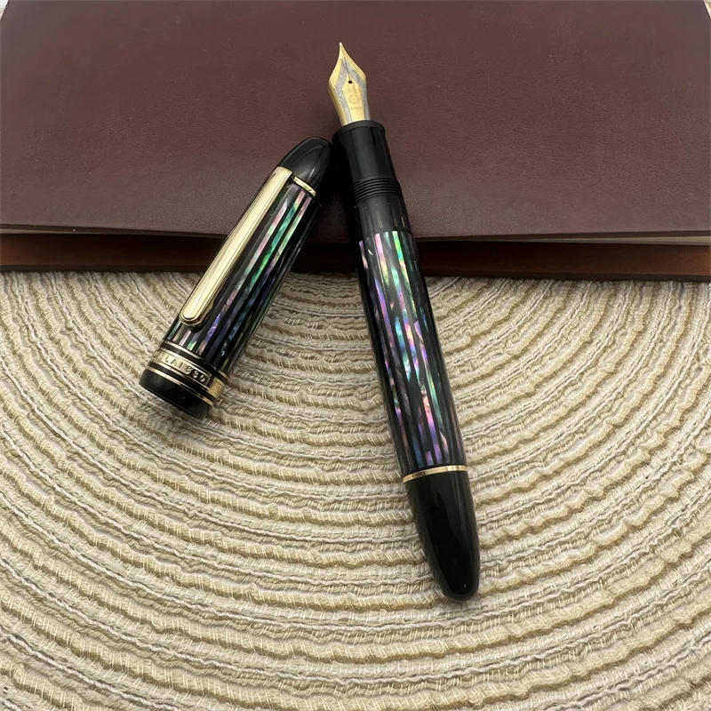 Majohn P139 BOCK NO.8 Nib Sublime Black Rock Piston Fountain Pen 8 F/M Nib, Brass Piston System Gray Acrylic Writing Gift Pen
Majohn P139 BOCK NO.8 Nib Sublime Black Rock Piston Fountain Pen 8 F/M Nib, Brass Piston System Gray Acrylic Writing Gift Pen