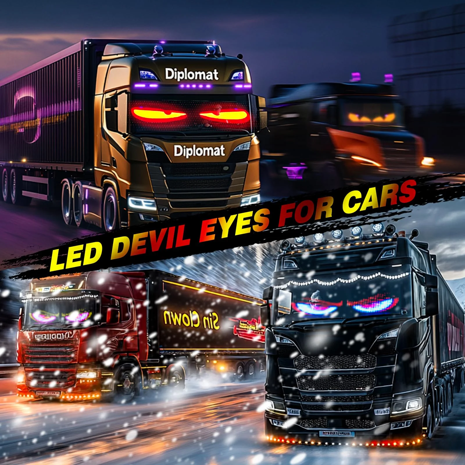 Programmable Matrix Pixel Panel LED RGB Car Truck Flexible DIY Animation APP Control Scrolling Display Eye Sign Light Screen
Programmable Matrix Pixel Panel LED RGB Car Truck Flexible DIY Animation APP Control Scrolling Display Eye Sign Light Screen
