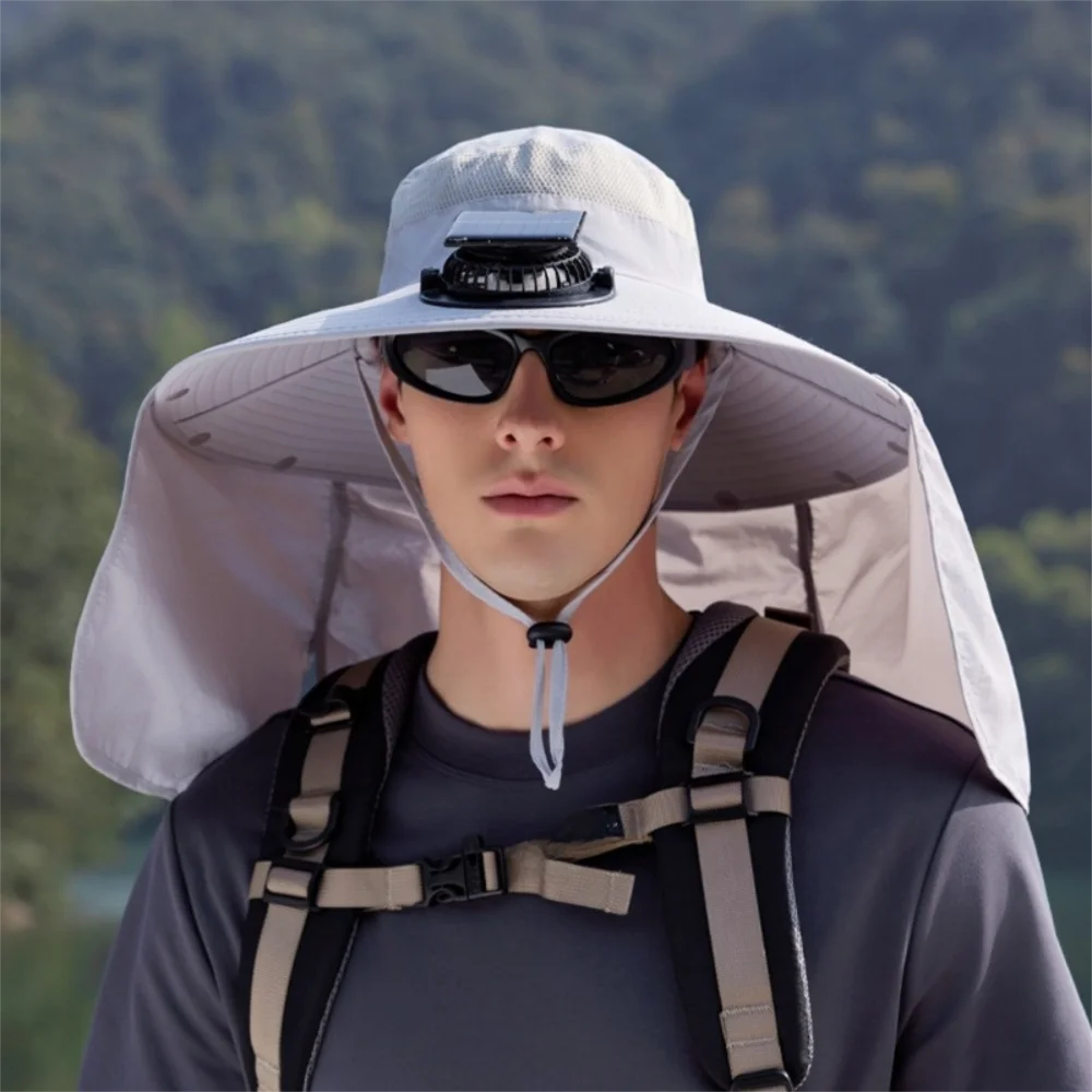 New Large Brim Solar Fan Hat with Removable Neck Flap USB Charging Outdoor Sun Hat UV Protection Breathable Bucket Hat
New Large Brim Solar Fan Hat with Removable Neck Flap USB Charging Outdoor Sun Hat UV Protection Breathable Bucket Hat