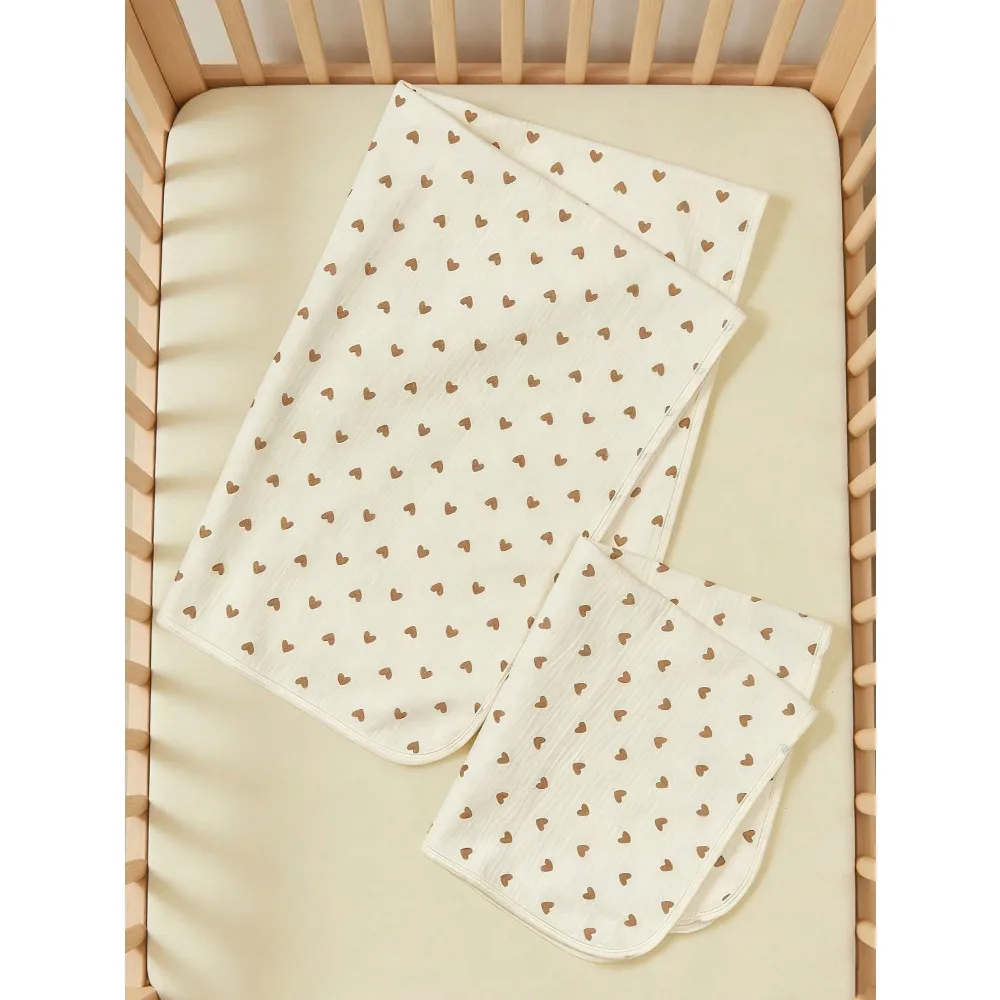1pc Waterproof Baby Urine Pad, Reusable Heart-Shaped Diaper Changing Mat, Soft & Absorbent For Newborn Infant Care
1pc Waterproof Baby Urine Pad, Reusable Heart-Shaped Diaper Changing Mat, Soft & Absorbent For Newborn Infant Care