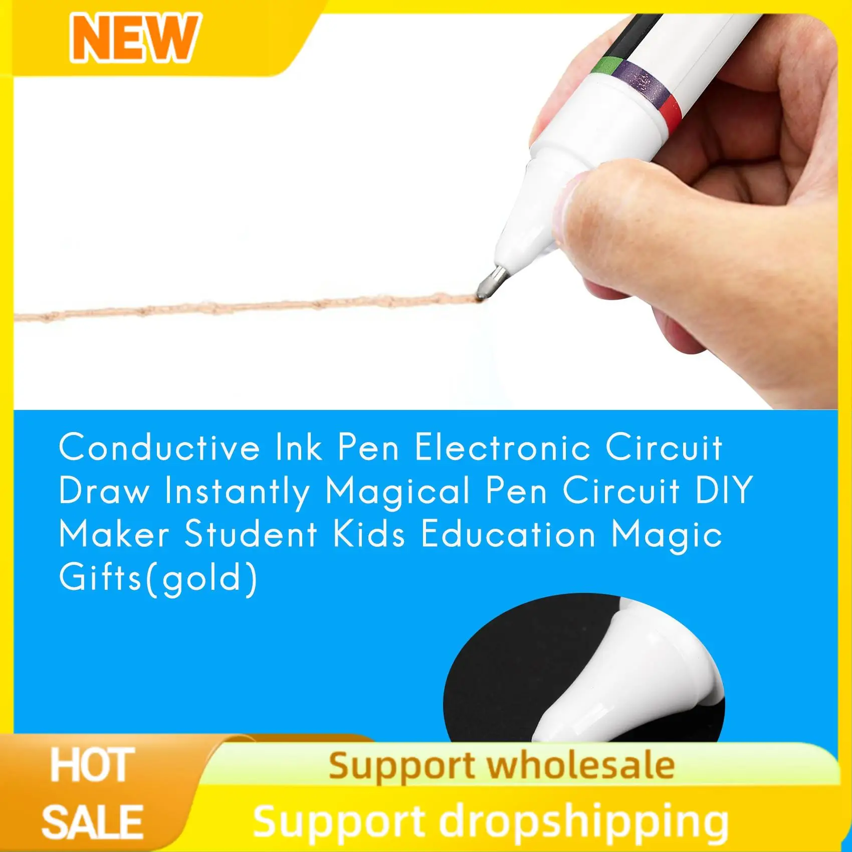 Stable Conductive Ink Pen Electronic Circuit Draw Instantly Magical Pen Circuit DIY Maker Student Kids Education Magic Gifts
Stable Conductive Ink Pen Electronic Circuit Draw Instantly Magical Pen Circuit DIY Maker Student Kids Education Magic Gifts