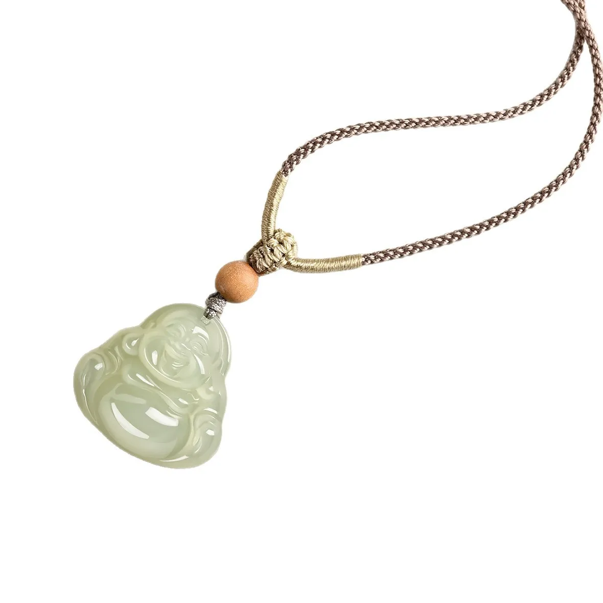 Natural Hetian Jade Maitreya Buddha Pendant for Women Peace Amulet Necklace Gifts
Natural Hetian Jade Maitreya Buddha Pendant for Women Peace Amulet Necklace Gifts