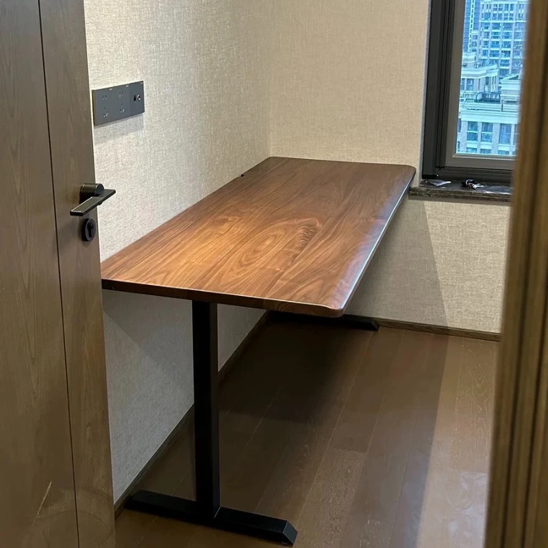 Solid wood electric lifting table black walnut book intelligent automatic lifting solid wood workbench
Solid wood electric lifting table black walnut book intelligent automatic lifting solid wood workbench