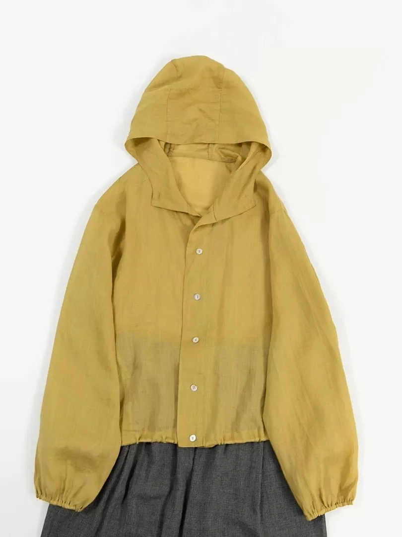 Хлопково-льняная куртка с капюшоном, женская летняя куртка большого размера, свободная утягивающая повседневная тонкая льняная солнцезащитная куртка с кондиционером
Хлопково-льняная куртка с капюшоном, женская летняя куртка большого размера, свободная утягивающая повседневная тонкая льняная солнцезащитная куртка с кондиционером