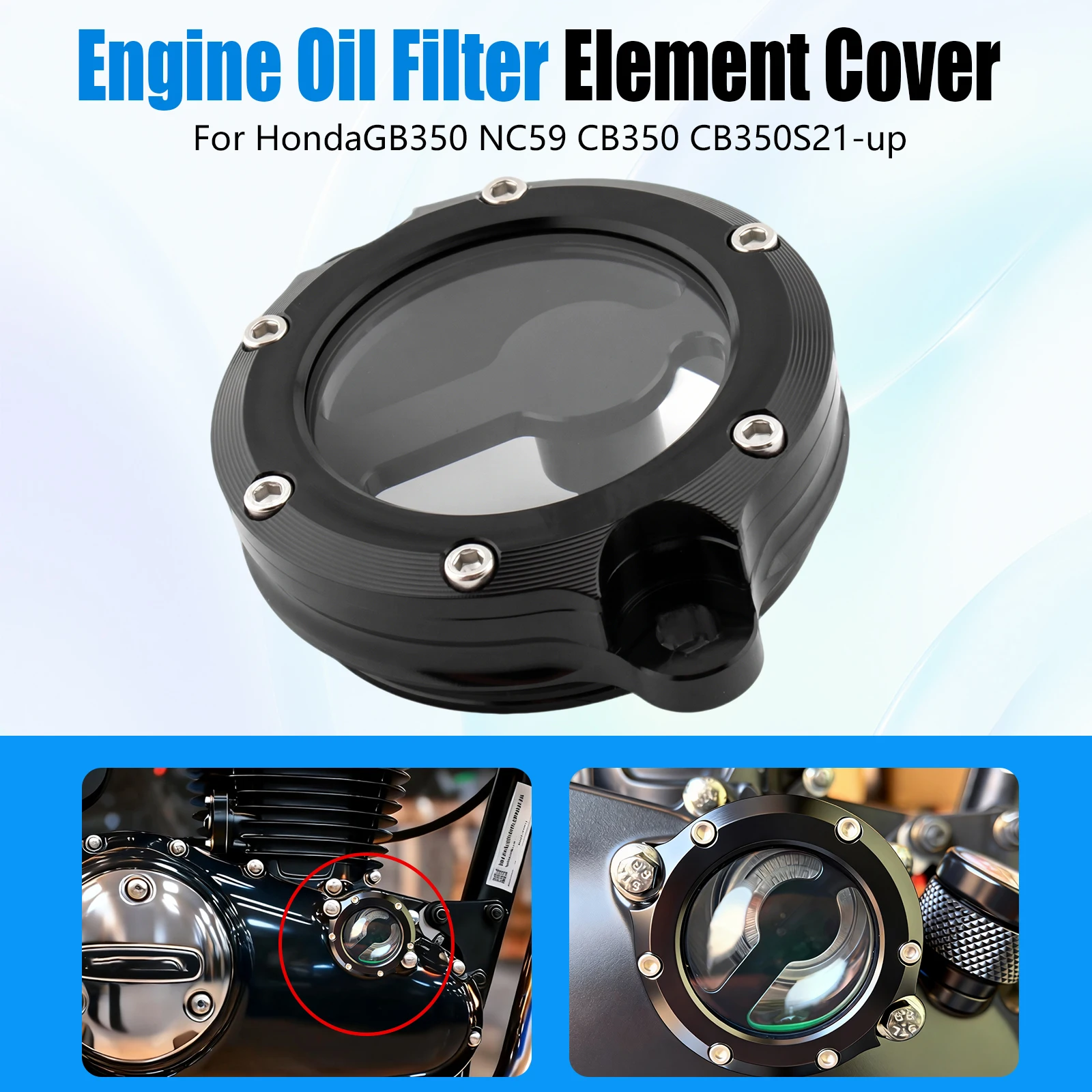 For Honda GB350 GB350S 2021-2025 Engine Oil Filter Cover Guard Timing Crank Case Stator Protector Trim Aluminum
For Honda GB350 GB350S 2021-2025 Engine Oil Filter Cover Guard Timing Crank Case Stator Protector Trim Aluminum