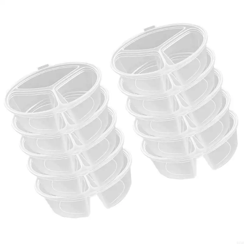 Spill Resistant Disposable Sauce Containers Triple Compartment Designs for Portion Control Travel Kitchen Use 0XXB
Spill Resistant Disposable Sauce Containers Triple Compartment Designs for Portion Control Travel Kitchen Use 0XXB
