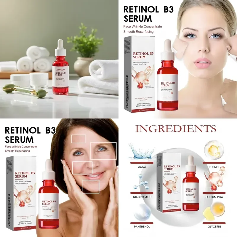【CHIMU HOME】 Retinol B3 Facial Serum for OEM ODM Infused with Retinol B3 Hyaluronic Acid Essence B5 and Vitamin C12
【CHIMU HOME】 Retinol B3 Facial Serum for OEM ODM Infused with Retinol B3 Hyaluronic Acid Essence B5 and Vitamin C12