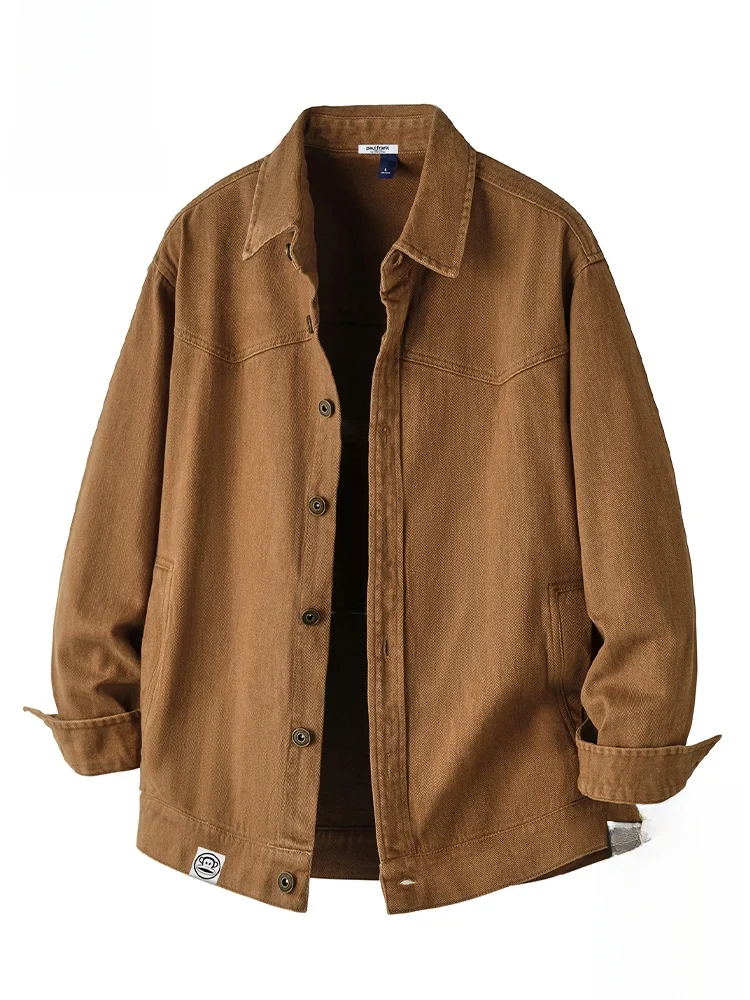 Мужская повседневная куртка Paul Frank из чистого хлопка с воротником, весенняя, модная, в стиле ретро, с принтом обезьяны Big Mouth Monkey, на пуговицах
Мужская повседневная куртка Paul Frank из чистого хлопка с воротником, весенняя, модная, в стиле ретро, с принтом обезьяны Big Mouth Monkey, на пуговицах