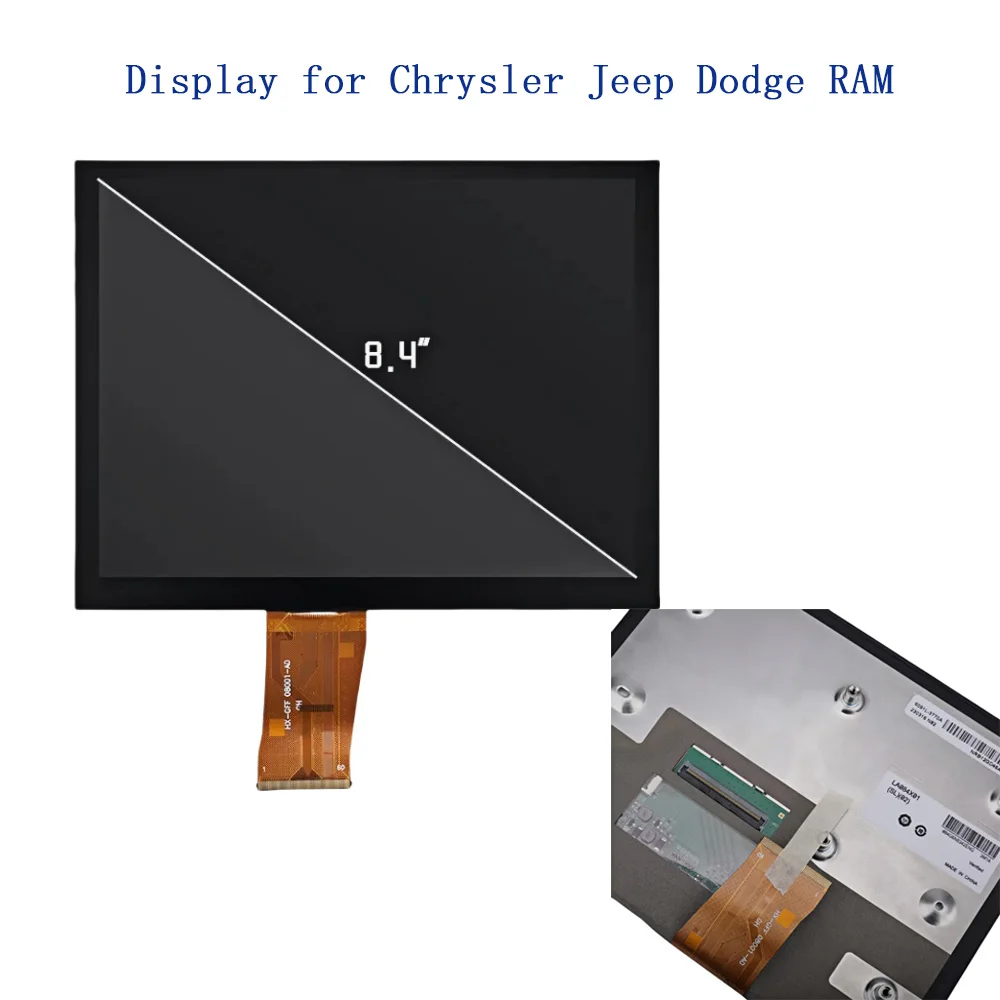8.4 Inch LCD Display with Touch for Chrysler Jeep Dodge Ram 1500 2500 3500 4500 Repairment LA084X01-SL01 LA084X01SL02
8.4 Inch LCD Display with Touch for Chrysler Jeep Dodge Ram 1500 2500 3500 4500 Repairment LA084X01-SL01 LA084X01SL02