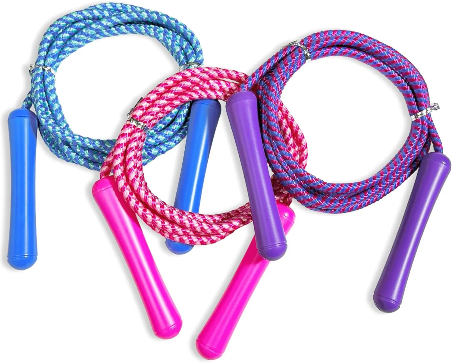 3 Pack Adjustable Jump Rope for Kids Teens - 7.3ft, Colorful, Indoor Outdoor Exercise
3 Pack Adjustable Jump Rope for Kids Teens - 7.3ft, Colorful, Indoor Outdoor Exercise