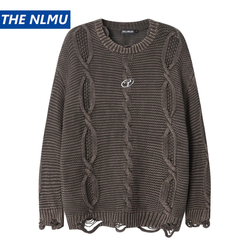 Men Vintage Sweater Y2K Streetwear Hip Hop Retro Ripped Knitted Sweaters Autumn Harajuku Fashion Casual Sweaters
Men Vintage Sweater Y2K Streetwear Hip Hop Retro Ripped Knitted Sweaters Autumn Harajuku Fashion Casual Sweaters