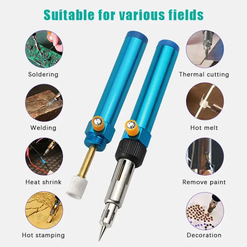Handy Gas Soldering Pen Soldering Iron For Precise Welding And Heat Shrink For DIY Repairing With Changeable Tips 210~450°C
Handy Gas Soldering Pen Soldering Iron For Precise Welding And Heat Shrink For DIY Repairing With Changeable Tips 210~450°C