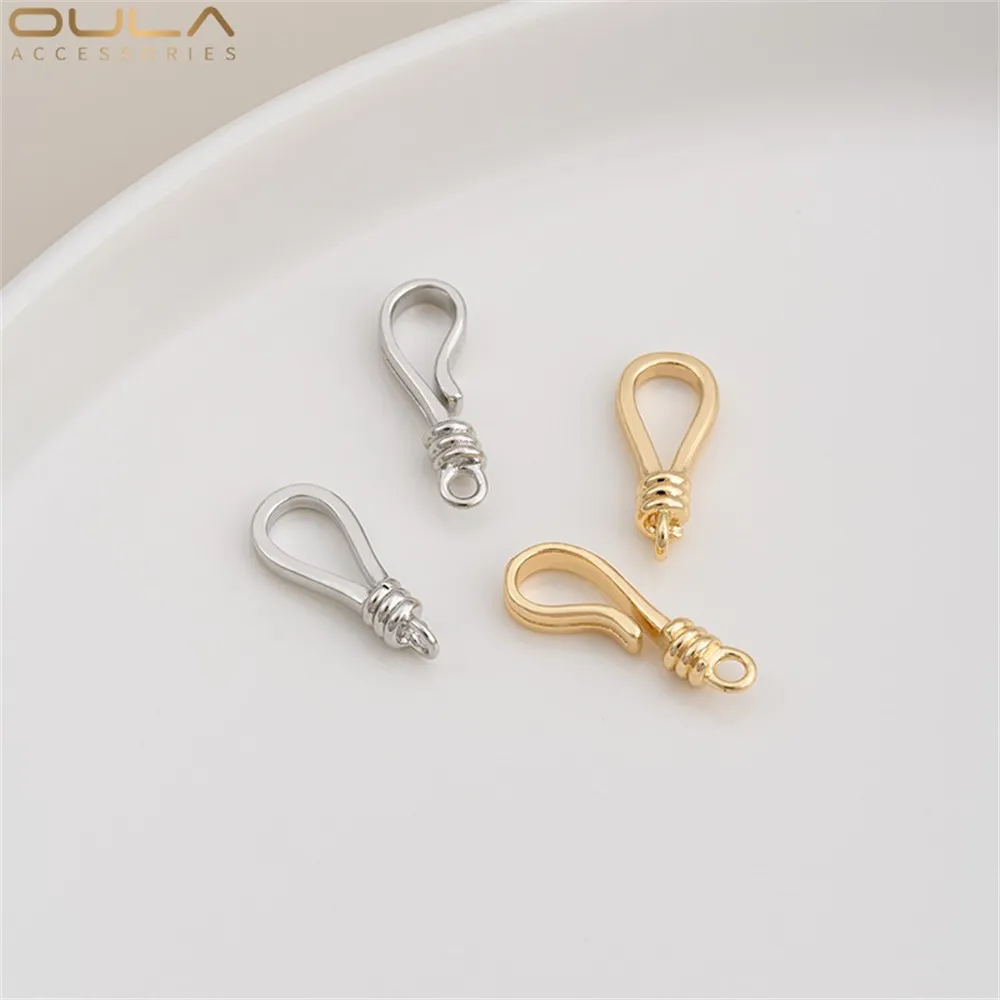 1pcs 14K Gold-plated Fishhook-shaped End Clasp, Diy Crystal Pearl Necklace, Bracelet, Connecting Clasp, Accessory Button
1pcs 14K Gold-plated Fishhook-shaped End Clasp, Diy Crystal Pearl Necklace, Bracelet, Connecting Clasp, Accessory Button