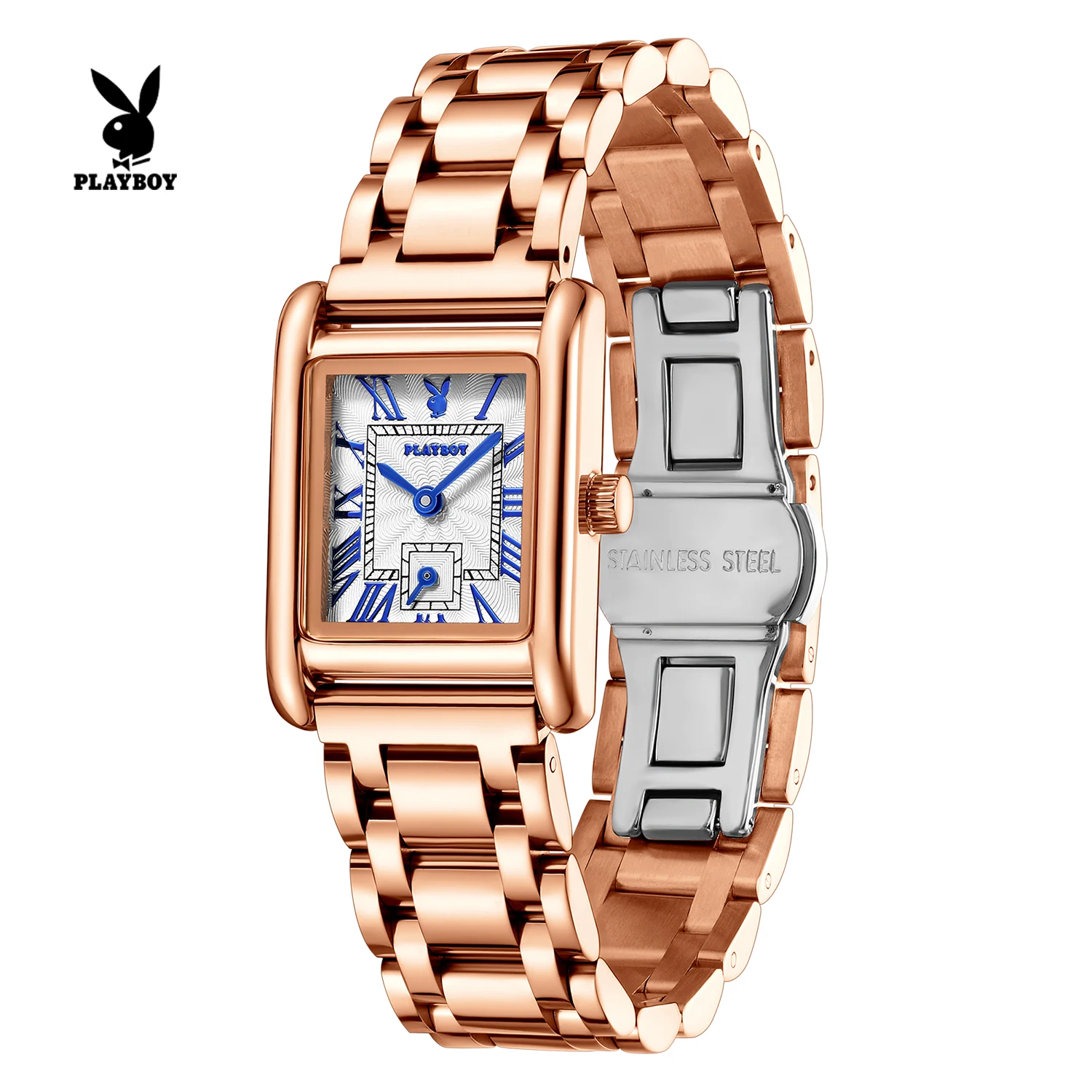 3126 PLAYBOY Women Watches Square Quartz Wristwatch Stainless Steel Waterproof Luminous Watches For Female Luxury Original
3126 PLAYBOY Women Watches Square Quartz Wristwatch Stainless Steel Waterproof Luminous Watches For Female Luxury Original