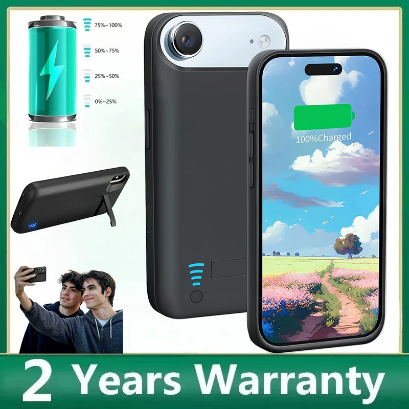 Новейший чехол-подставка для телефона с аккумулятором 10000 мАч для iPhone 17 Air, 16, 15, 14 Pro Max, 14 Plus, чехол-аккумулятор Power Bank для iPhone 17
Новейший чехол-подставка для телефона с аккумулятором 10000 мАч для iPhone 17 Air, 16, 15, 14 Pro Max, 14 Plus, чехол-аккумулятор Power Bank для iPhone 17