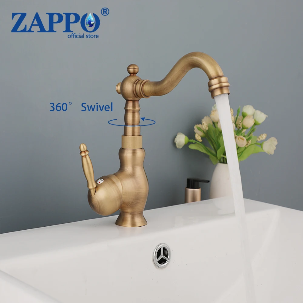 Античный смеситель ZAPPO с одной ручкой для ванной комнаты, кран, бронзовый многофункциональный смеситель, Поворот на 360 градусов, смеситель для раковины в ванной комнате
Античный смеситель ZAPPO с одной ручкой для ванной комнаты, кран, бронзовый многофункциональный смеситель, Поворот на 360 градусов, смеситель для раковины в ванной комнате