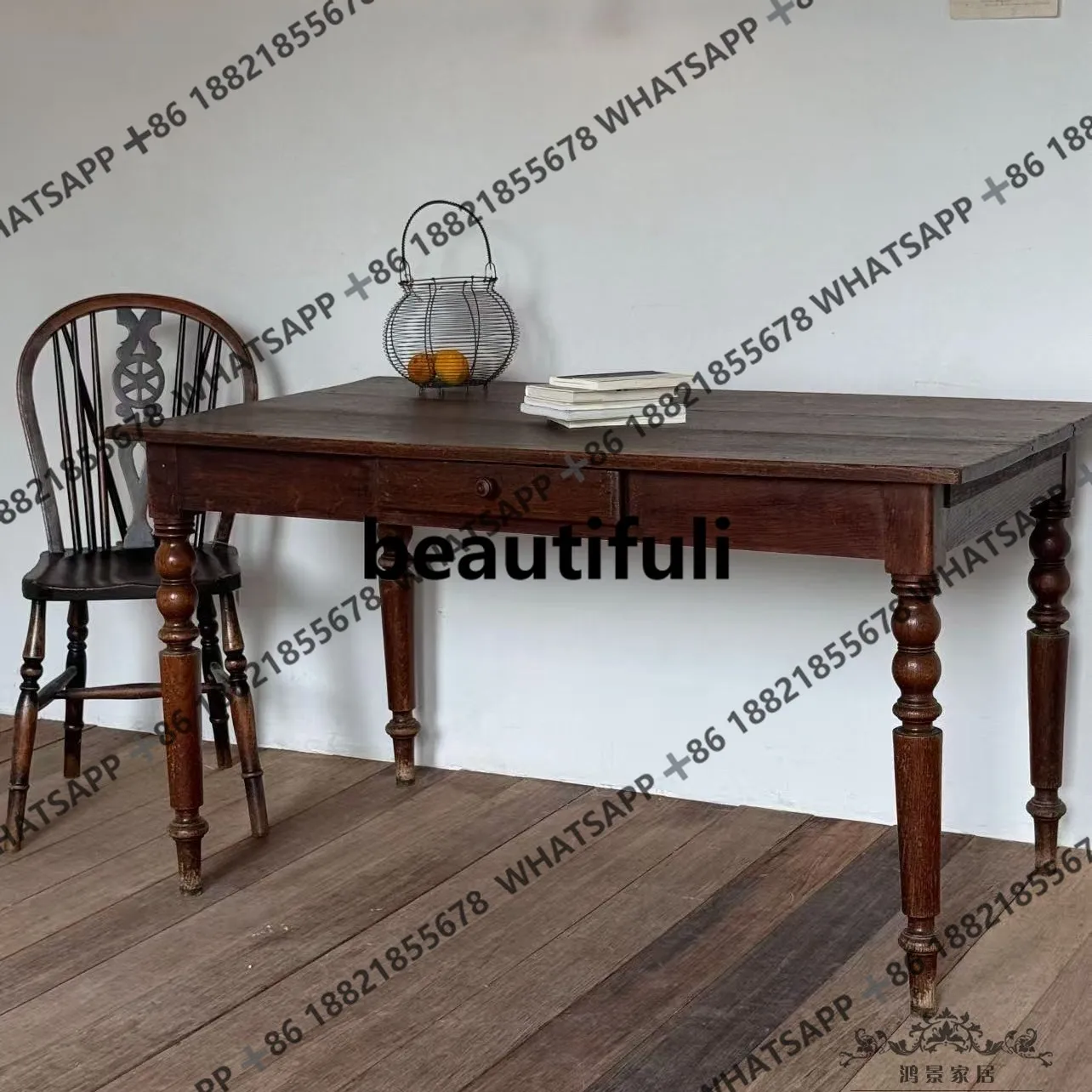 American retro southern French dining table French medieval DIY farm coffee table household dining table
American retro southern French dining table French medieval DIY farm coffee table household dining table